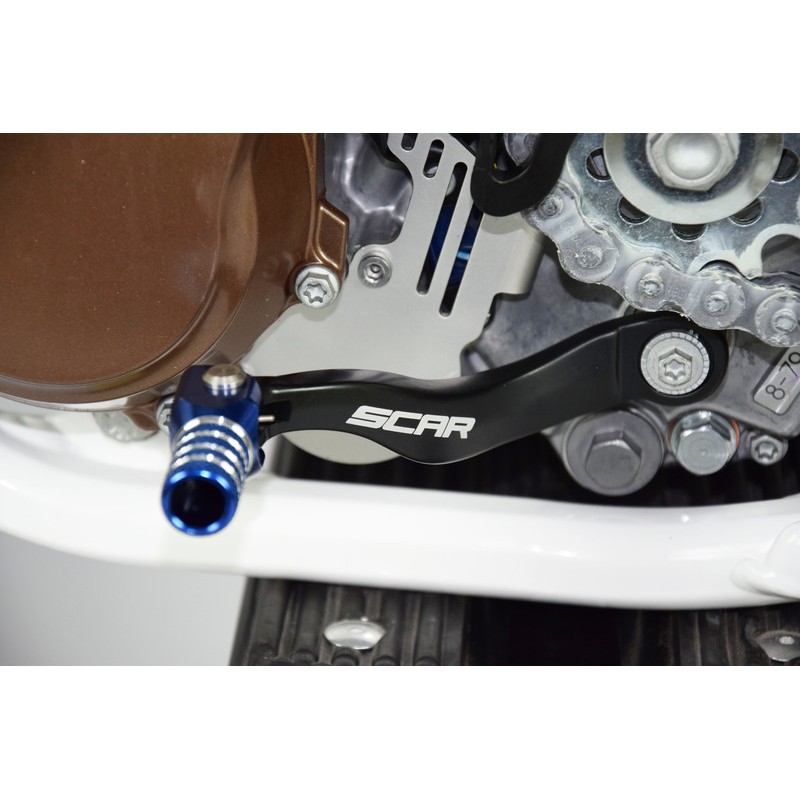 Pedal de cambio SCAR - Negro / Puntera azul