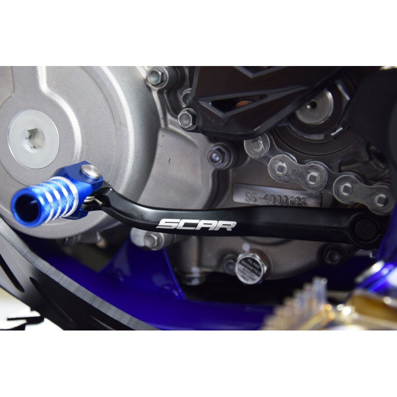 Pedal de cambio SCAR - Negro / Puntera azul