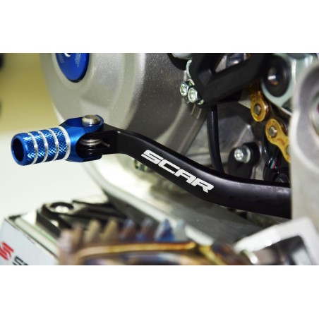 Pedal de cambio SCAR - Negro / Puntera azul