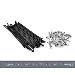 Juego de radios Haan Wheels negro 15 10101/3