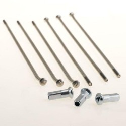 Juego de radios plata para llanta 14 para buje OEM 25 2202