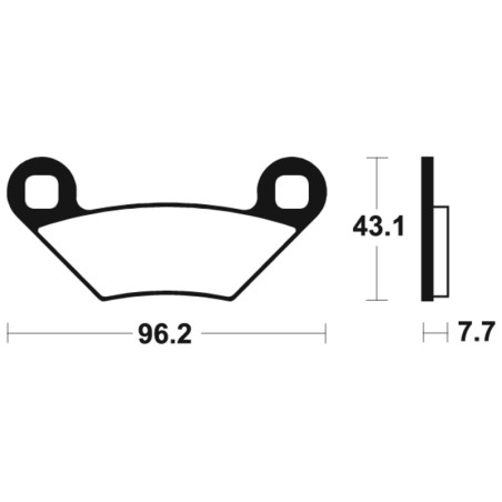 Pastillas de freno Tecnium MO399 Sinterizadas