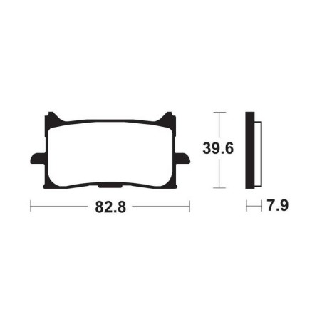 Pastillas de freno Tecnium MF440 Sinterizadas Africa Twin CRF1000L