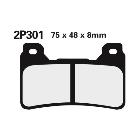 Juego pastillas de freno NISSIN 2P301ST Del. CBR600RR 05-06