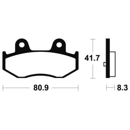 Pastillas de freno Tecnium MSS281 Sinterizadas