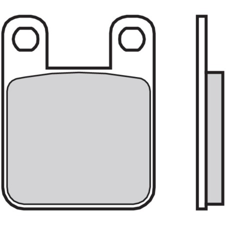 Pastillas de freno orgánicas Brembo 07044