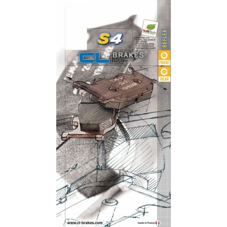 Juego de pastillas sinterizadas CL BRAKES (2282S4)