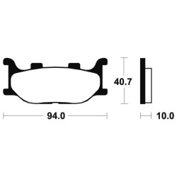 Pastillas de freno Tecnium MA191 Orgánicas 2