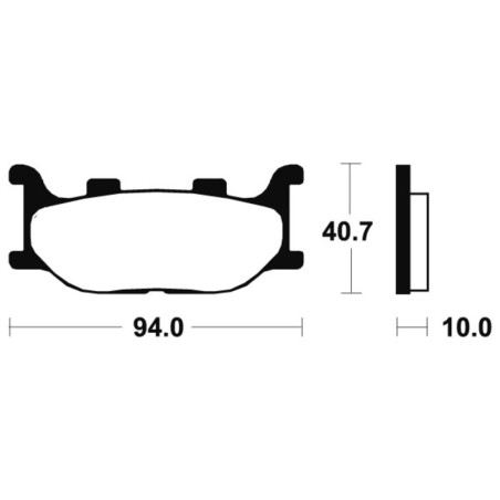 Pastillas de freno Tecnium MF191 Sinterizadas