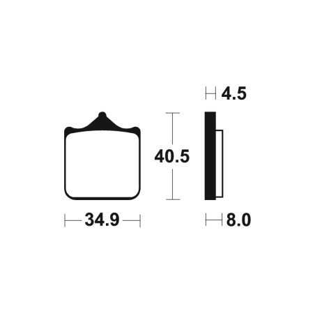 Pastillas de freno TECNIUM sintetizadas - MTR370