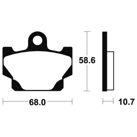 Pastillas de freno Tecnium MA50 Orgánicas
