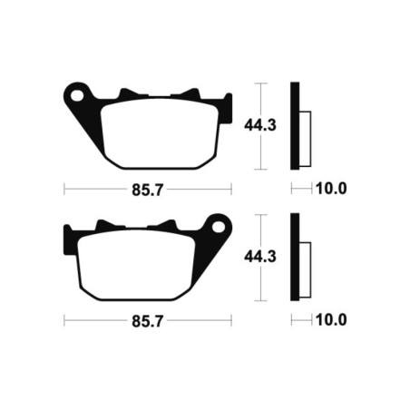 Pastillas de freno Tecnium MR308 Sinterizadas