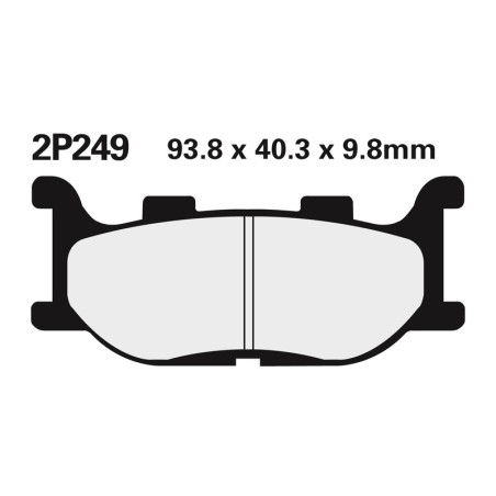 Juego pastillas de freno NISSIN 2P249NS