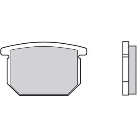 Pastillas de freno orgánicas Brembo 07SU0412