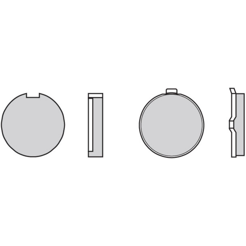 Pastillas de freno orgánicas Brembo 07GR6319