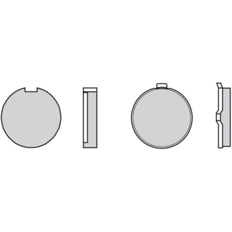 Pastillas de freno orgánicas Brembo 07GR6319