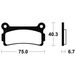 Pastillas de freno Tecnium MA136 Orgánicas 2