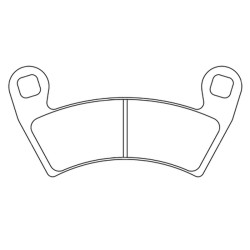 Juego de pastillas sinterizadas CL BRAKES (1229ATV1)