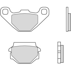 Pastillas de freno orgánicas Brembo 07YA54CC
