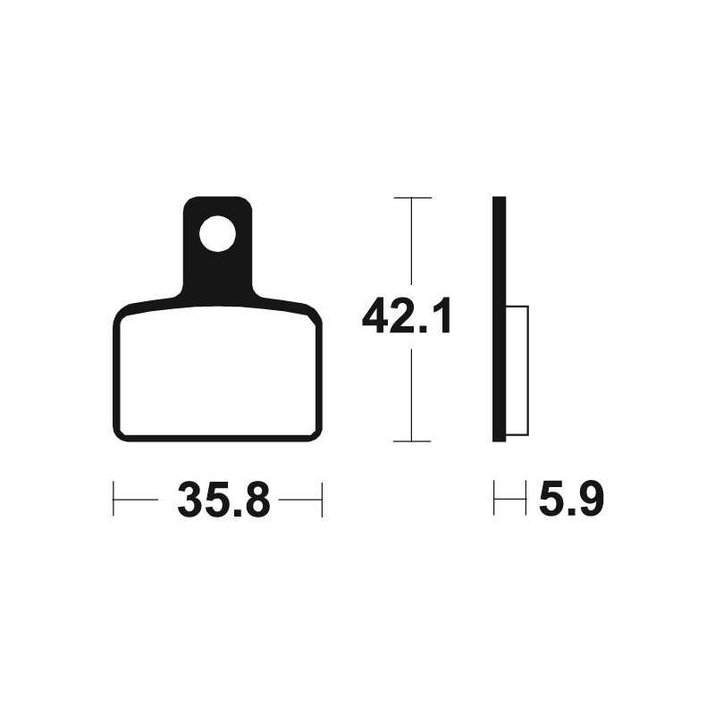 Pastillas de freno Tecnium MOR395 Sinterizadas racing