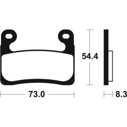 Pastillas de freno Tecnium MF460 Sinterizadas 2