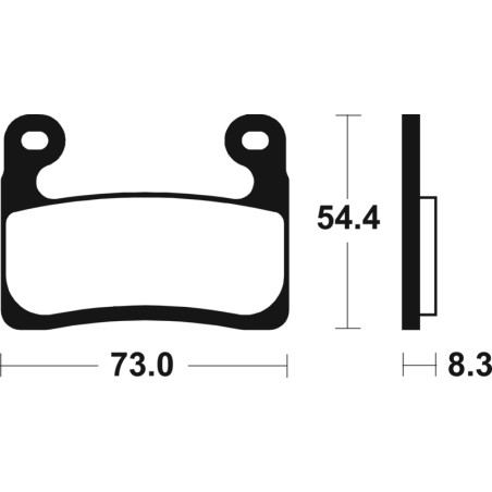 Pastillas de freno Tecnium MF460 Sinterizadas