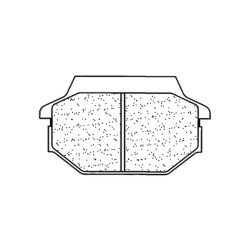 Juego de pastillas sinterizadas CL BRAKES (1123ATV1) 2