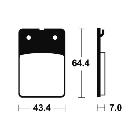 Pastillas de freno Tecnium Scooter orgánicas ME105