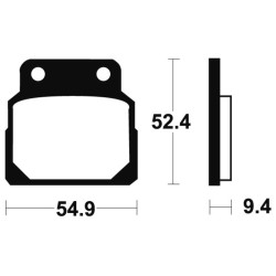 Pastillas de freno Tecnium MA98 Orgánicas 2