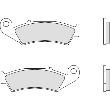 Pastillas de freno orgánicas Brembo 07HO2506