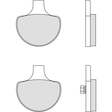 Pastillas de freno orgánicas Brembo 07HD0614