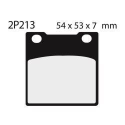 Juego pastillas de freno NISSIN 2P213ST Tra. ZXR750 89-95