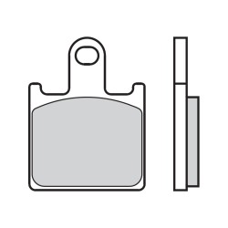 Pastillas de freno BREMBO carretera / sport sinterizadas - 07KA28SR 2