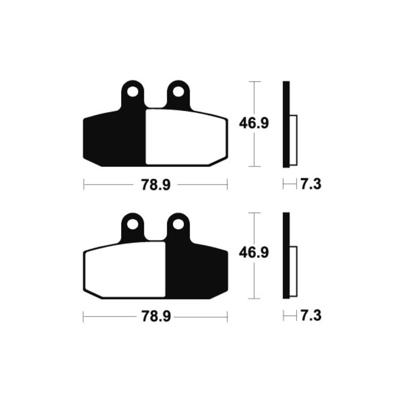 Pastillas de freno Tecnium MSS293 Sinterizadas