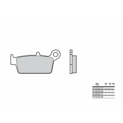 Pastillas de freno sinterizadas Brembo 07HO26SD