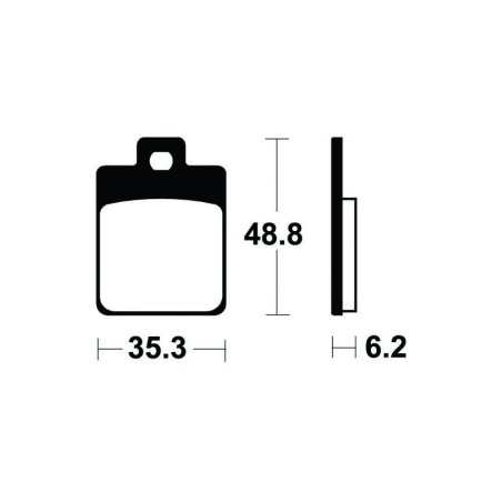 Pastillas de freno Tecnium Scooter orgánicas ME368