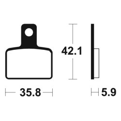 Pastillas de freno Tecnium MA395 Orgánicas 2