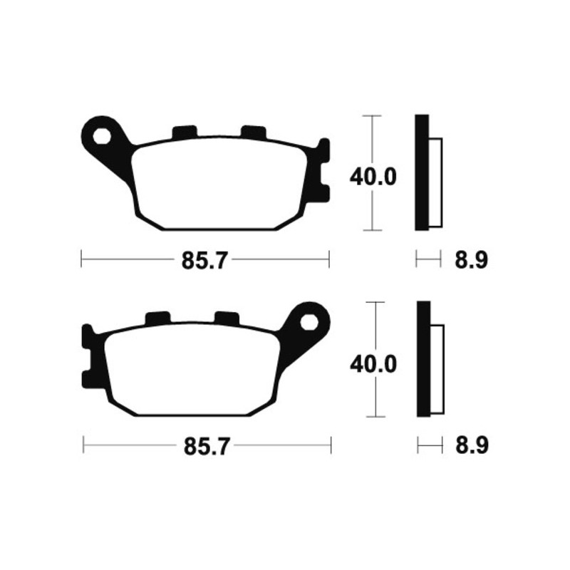 Pastillas de freno Tecnium MR157 Sinterizadas