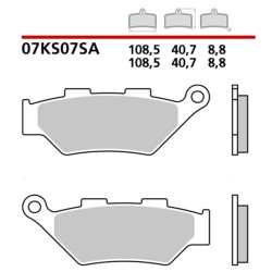 Pastillas de freno BREMBO sinterizadas - 07KS07SA