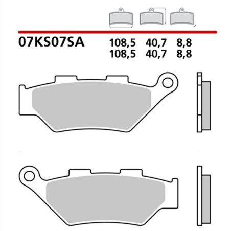Pastillas de freno BREMBO sinterizadas - 07KS07SA