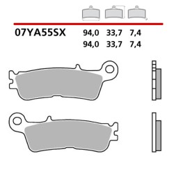 Pastillas de freno sinterizadas BREMBO Off-Road - 07YA55SX