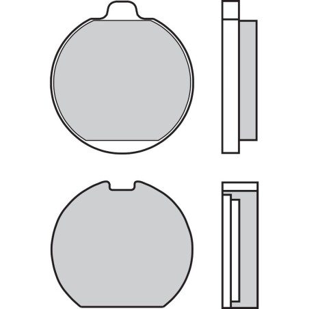 Pastillas de freno orgánicas Brembo 07KA0223