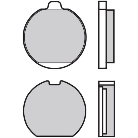 Pastillas de freno orgánicas Brembo 07KA0223