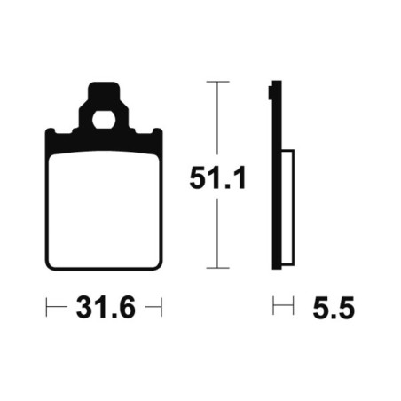 Pastillas de freno Tecnium Scooter orgánicas ME180