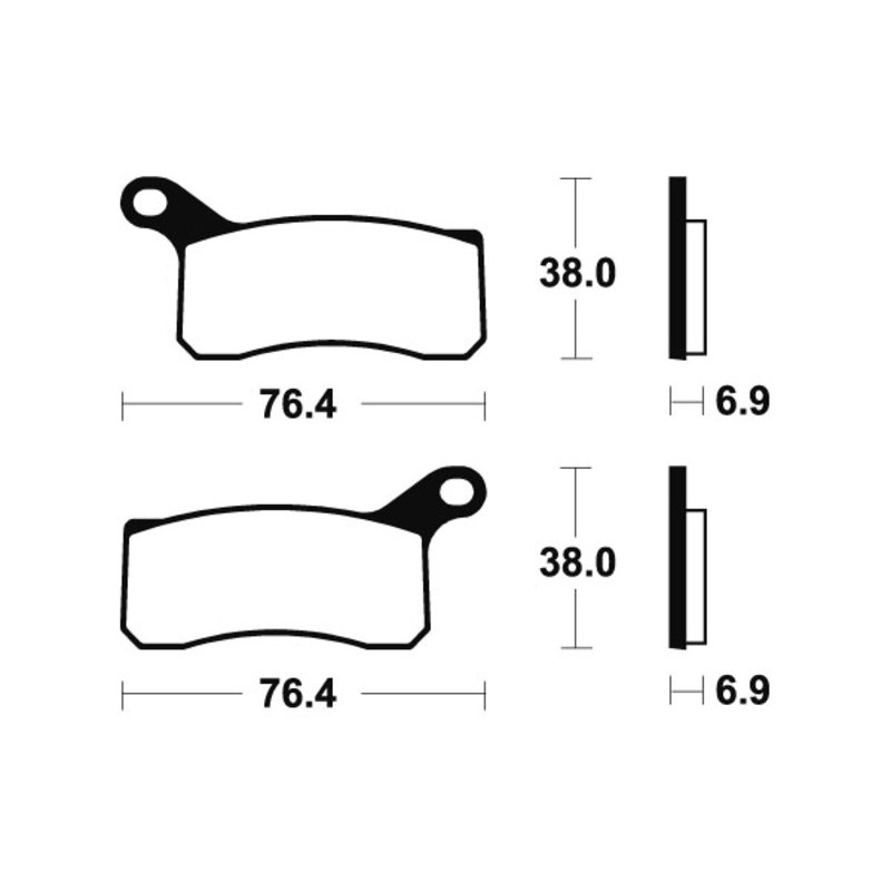 Pastillas de freno Tecnium MOR366 Sinterizadas