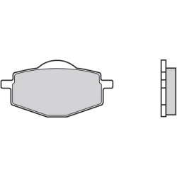 Pastillas de freno orgánicas Brembo 07YA1407 2