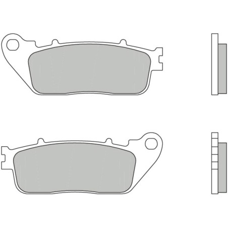 Pastillas de freno orgánicas Brembo 07HO13CC