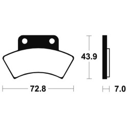 Pastillas de freno Tecnium MOA217 Sinterizadas 2