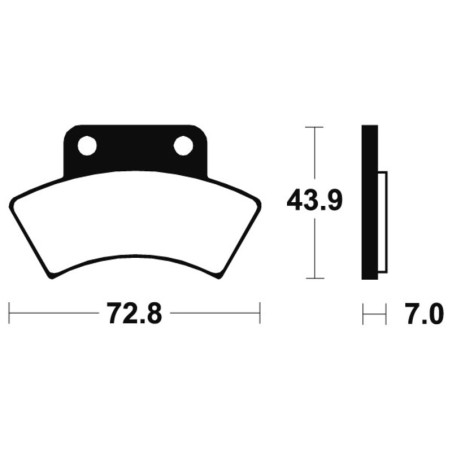 Pastillas de freno Tecnium MOA217 Sinterizadas