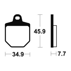 Pastillas de freno Tecnium MOR343 Sinterizadas 2